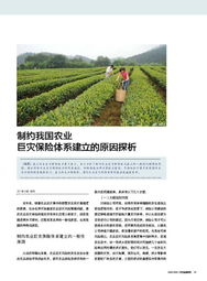 制约我国农业巨灾保险体系建立的原因探析